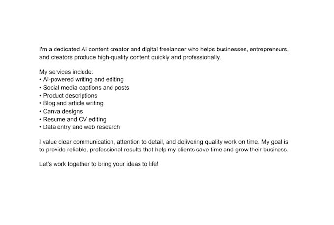 write engaging lifestyle descriptions, articles, and blogs